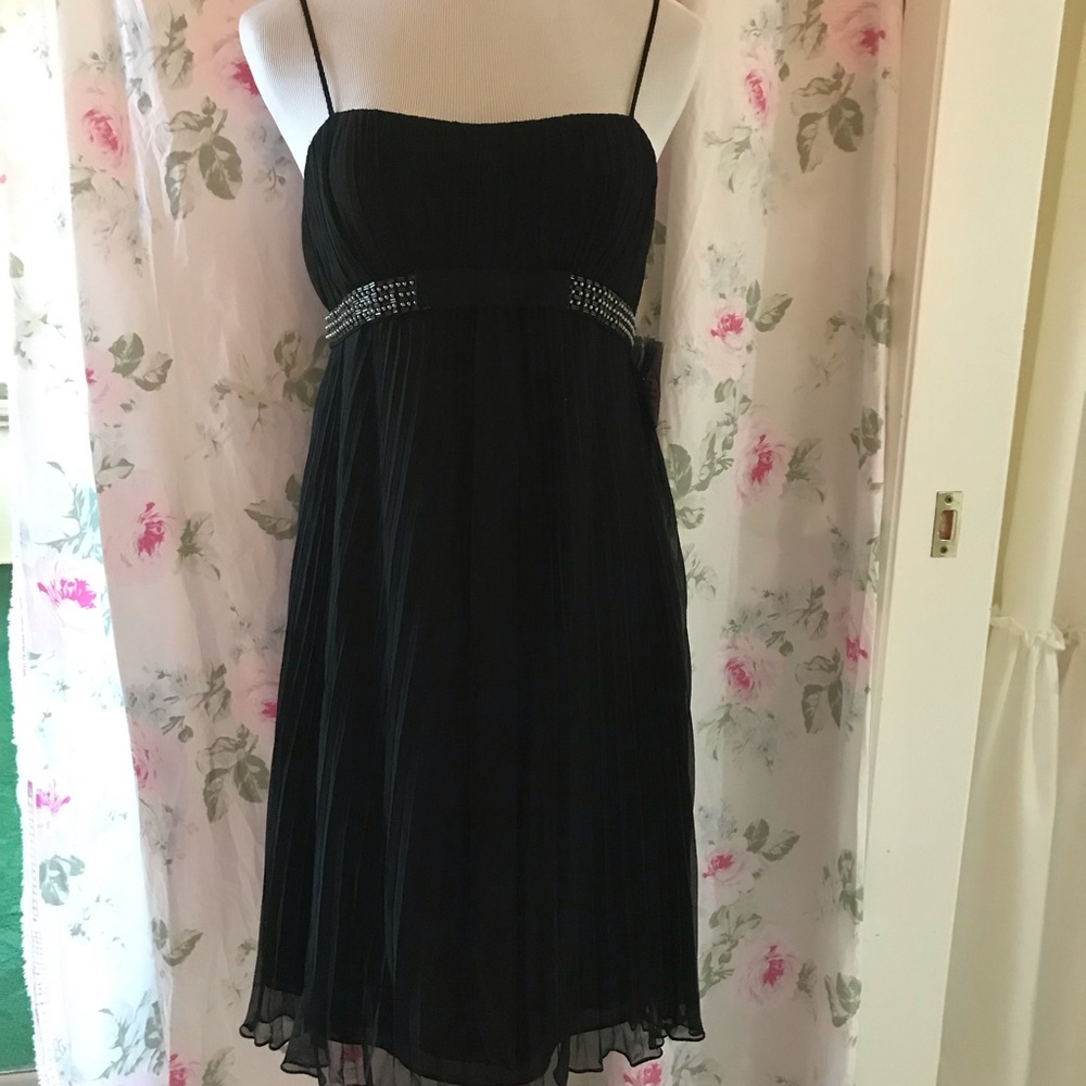 ANNE KLEIN, Size 8, Little Black Dress,  BOW Sleeveless Cocktail Party NWT $198